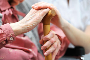 istockphoto Cane 454985563 300x200 - Senior woman with her caregiver at home