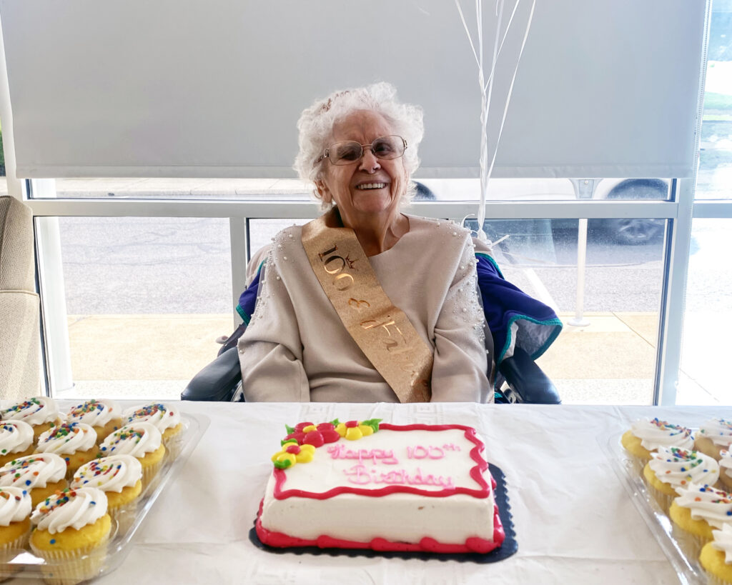 IMG 5586 1024x819 - Centenarian Celebration: Wanda Locke's 100th Birthday at Transitions Healthcare Shook Home