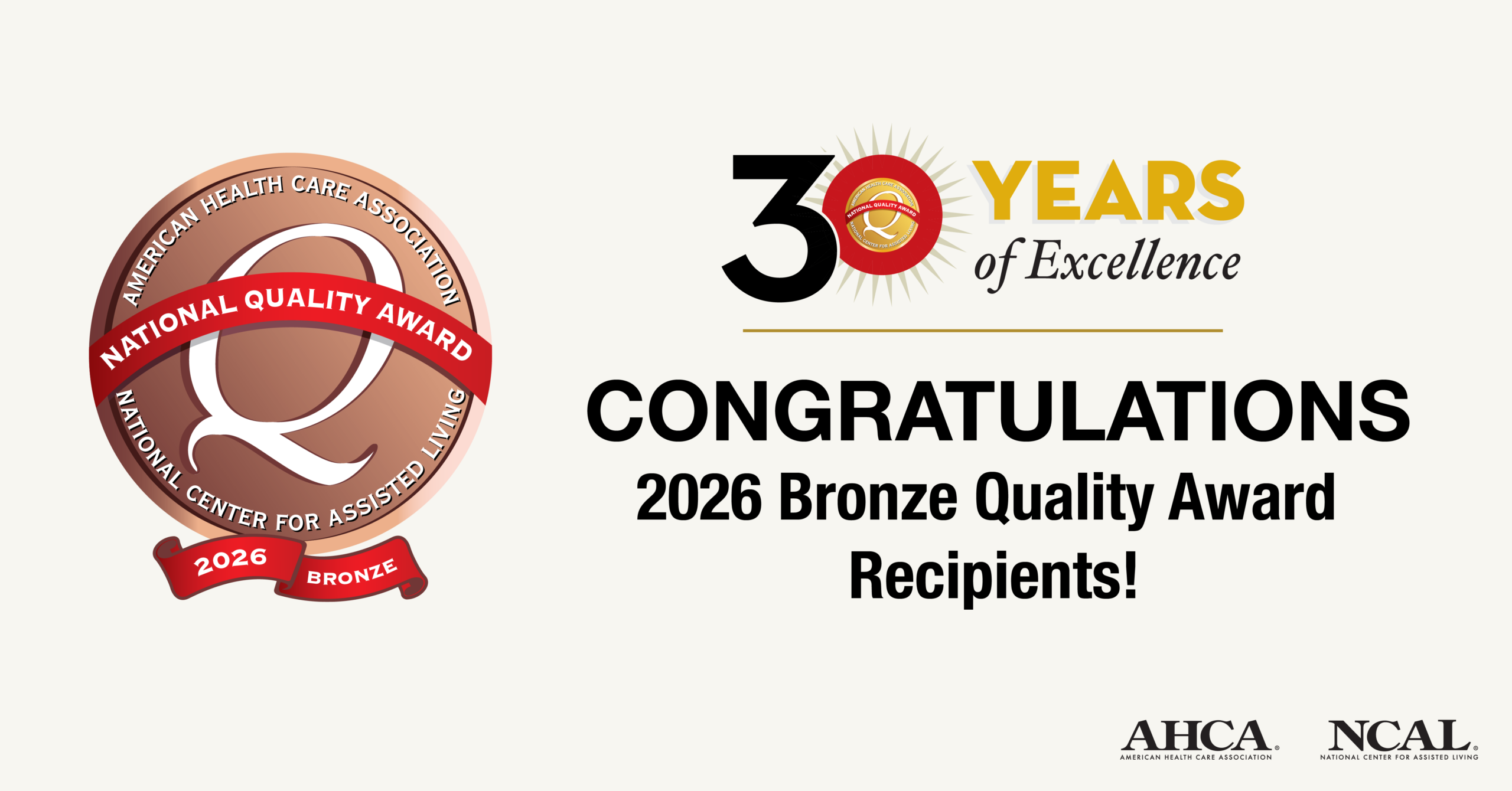 2026 Bronze Social Graphic scaled - PRESS RELEASE: Two Transitions Healthcare Facilities Earn 2026 AHCA/NCAL Bronze National Quality Award